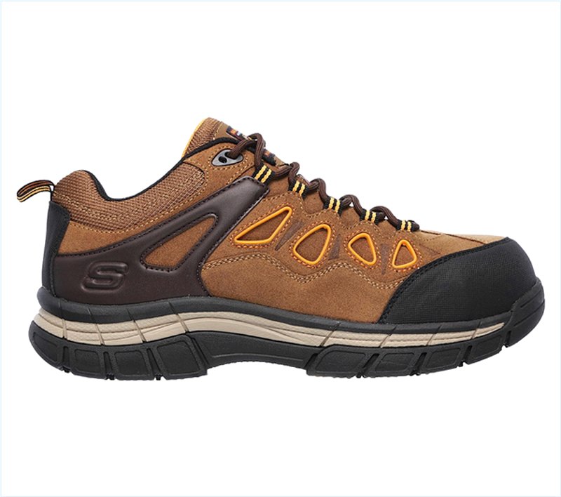  Men Work: Relaxed Fit Dunmor Comp Toe Brown/Orange