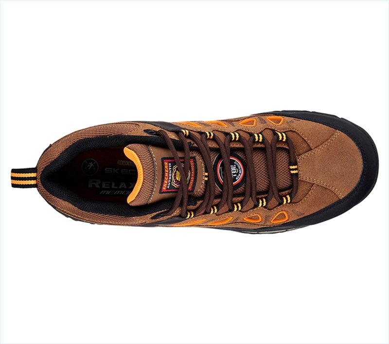  Men Work: Relaxed Fit Dunmor Comp Toe Brown/Orange