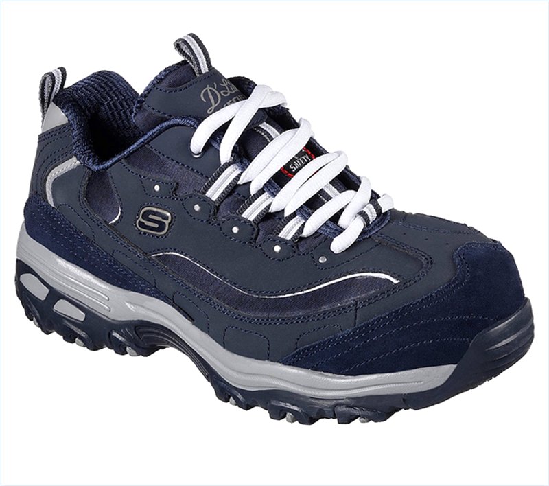  Women Work: D'Lites - Pooler Alloy Toe Navy/Charcoal