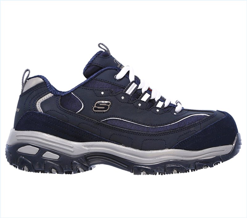  Women Work: D'Lites - Pooler Alloy Toe Navy/Charcoal