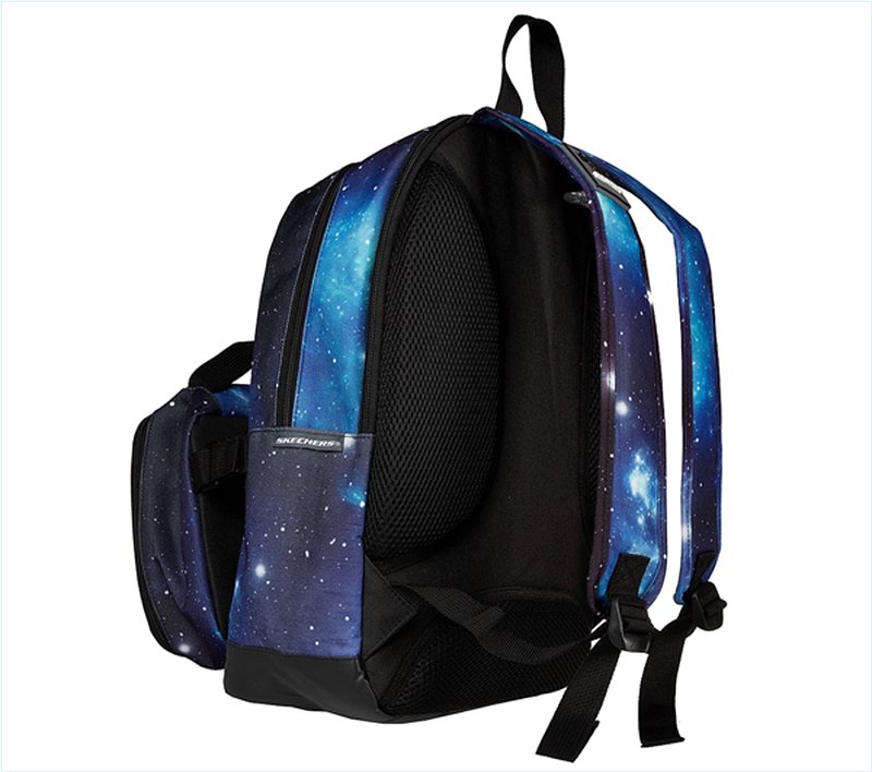  Boys Galaxy Rider Combo Backpack Lunch Box Set Black/Blue