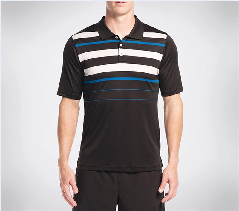  Men GO Golf Valencia Polo Shirt Black