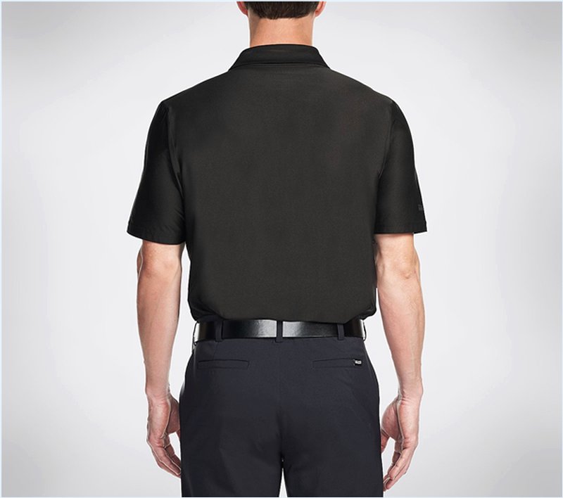  Men GO Golf Pine Valley Polo Shirt Black