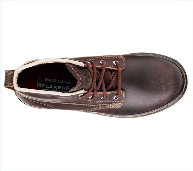  Men Work: Relaxed Fit Pettus - Enderlin Dark Brown