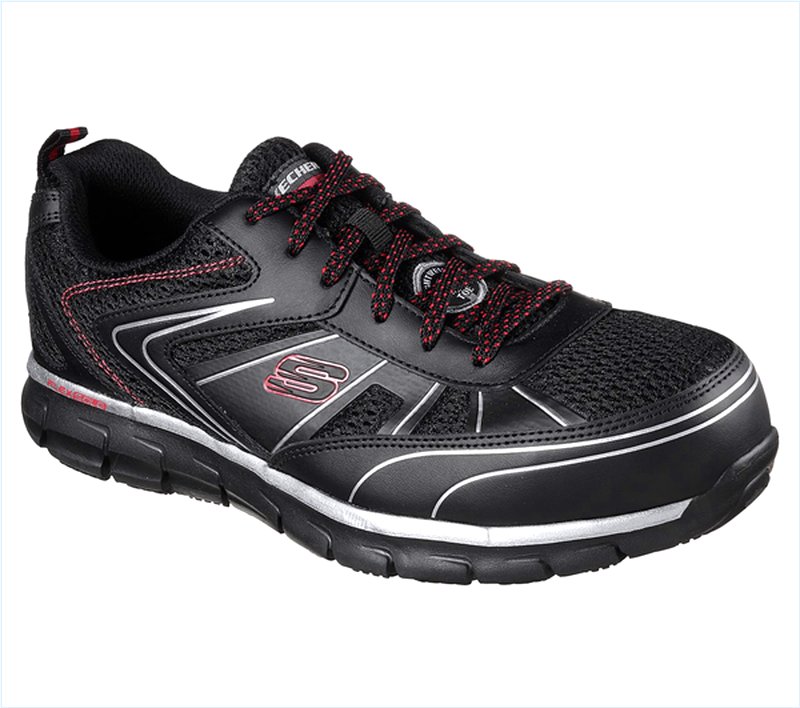  Men Work: Synergy - Fosston Alloy Toe Black/Red