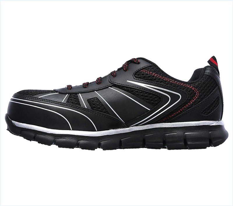  Men Work: Synergy - Fosston Alloy Toe Black/Red