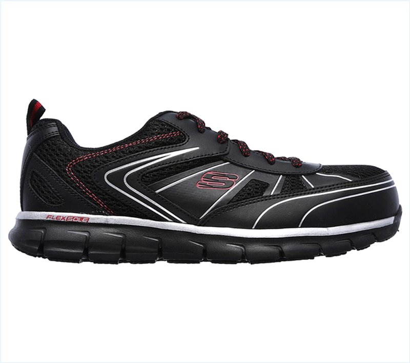  Men Work: Synergy - Fosston Alloy Toe Black/Red