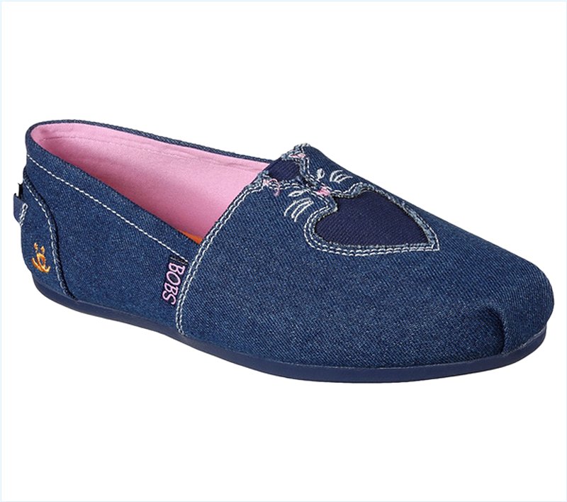  Women Bobs Plush - Catnip Cuddle Denim