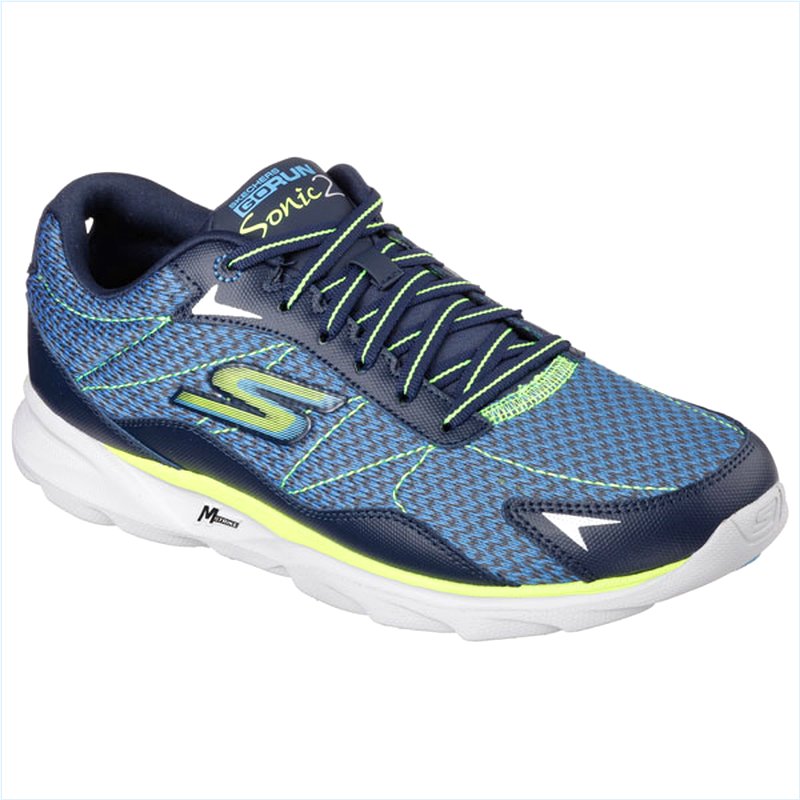  Men Extra Wide Fit (4E) Shoes - Sonic Navy/Lime