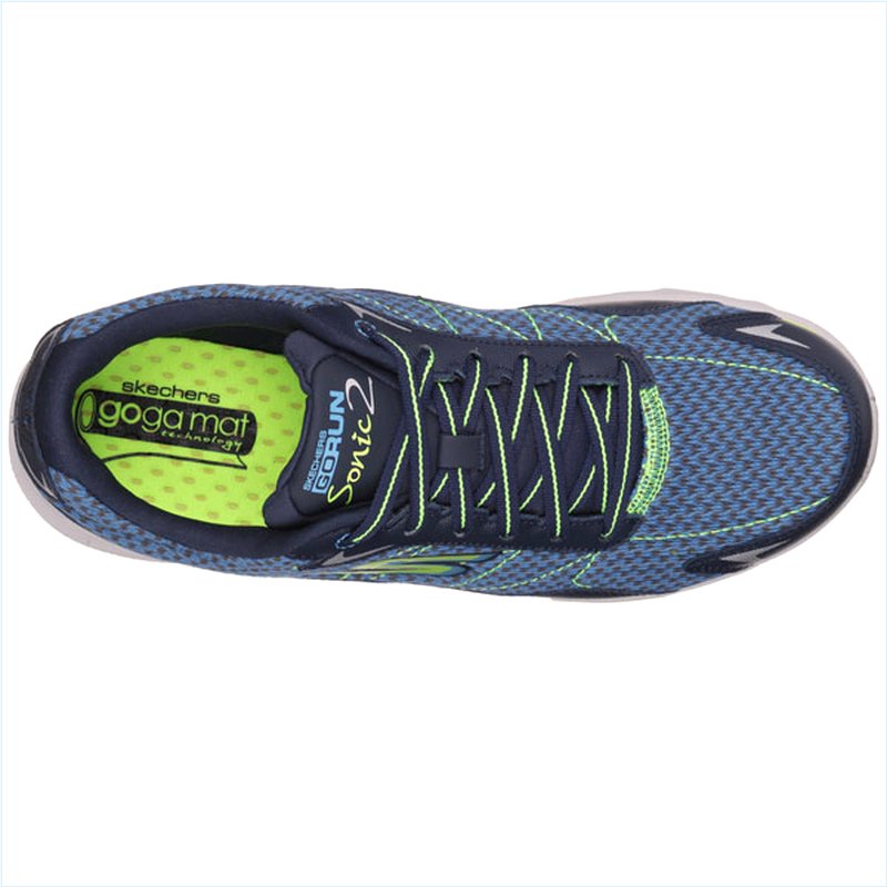  Men Extra Wide Fit (4E) Shoes - Sonic Navy/Lime