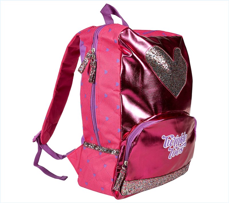  Girls Twinkle Toes: All My Heart Nap Backpack Pink