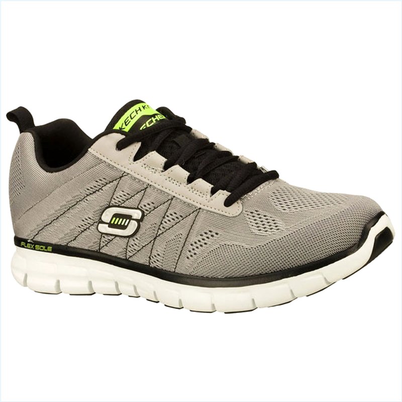  Men Extra Wide Fit (4E) Shoes - Power Switch Light Gray/Black