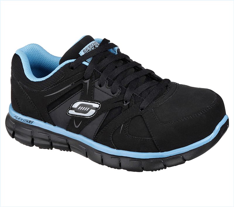  Women Work: Synergy - Sandlot Alloy Toe Black/Blue