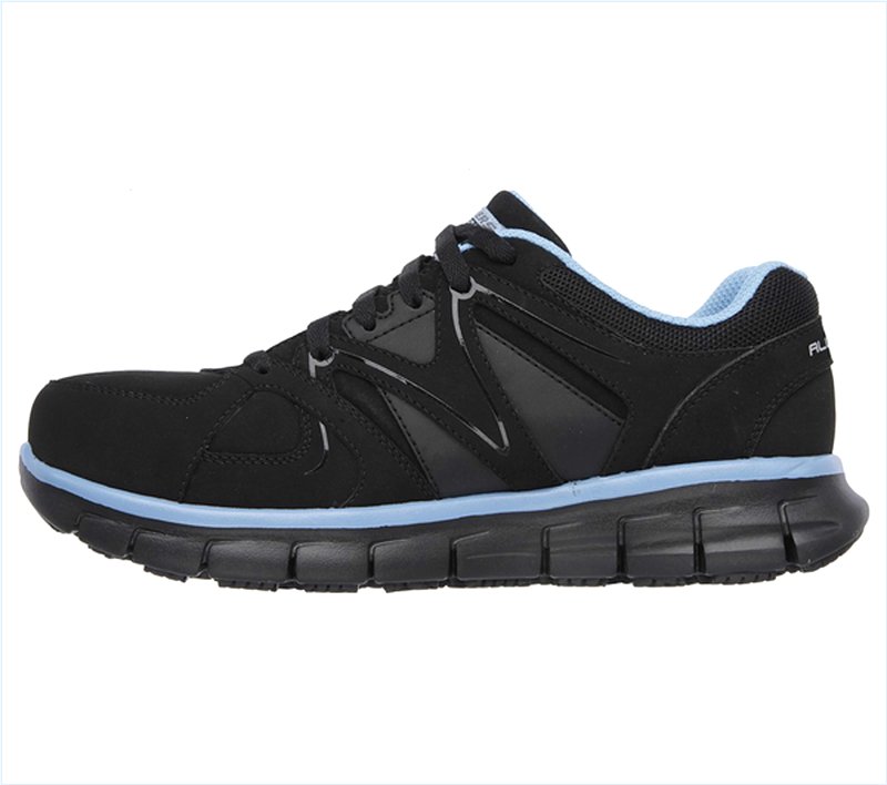  Women Work: Synergy - Sandlot Alloy Toe Black/Blue