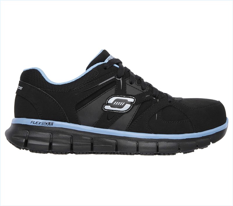  Women Work: Synergy - Sandlot Alloy Toe Black/Blue