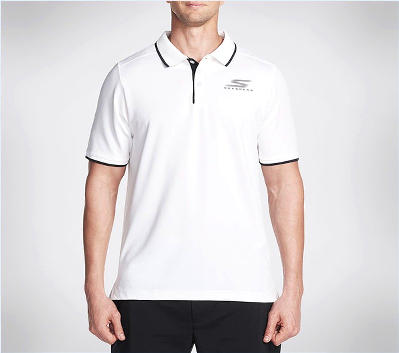  Men GO Golf Albatross Polo Shirt White