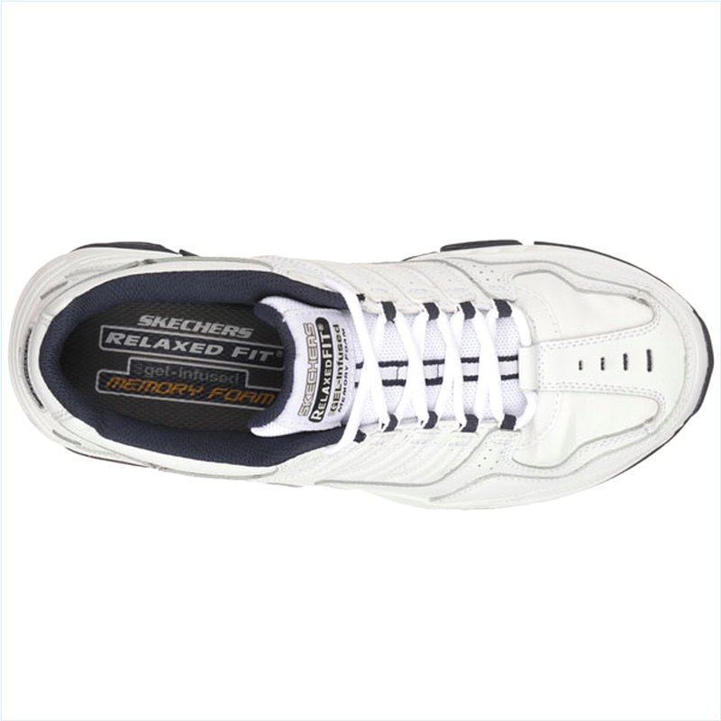  Men Extra Wide Fit (4E) Shoes - Cross Court TR - Highest Level White/Navy