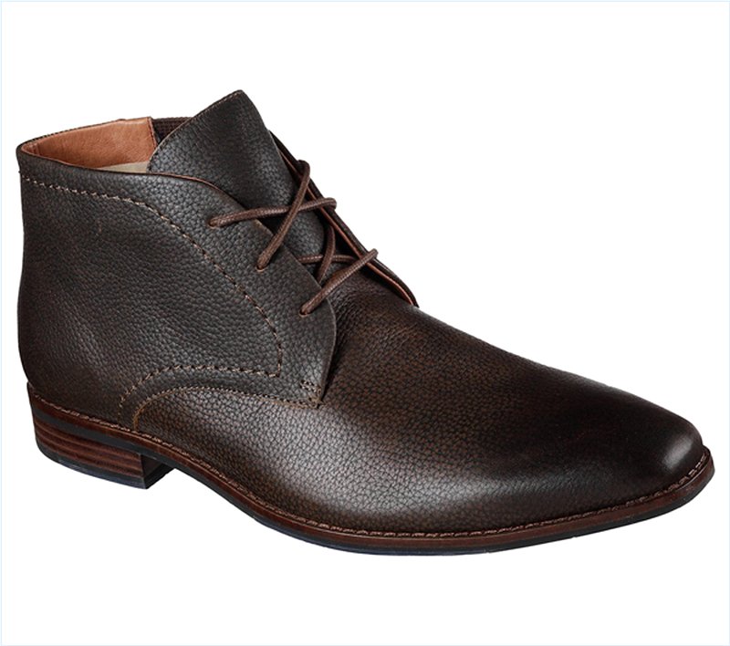  Men Boots: Ellis Dark Brown