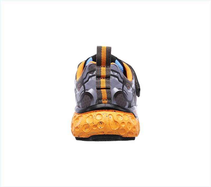  Boys Skech-X: Cosmic Foam - Futurist Charcoal/Orange