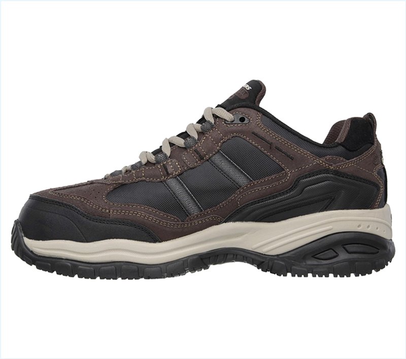  Men Work: Relaxed Fit - Soft Stride - Grinnell Comp Brown/Black