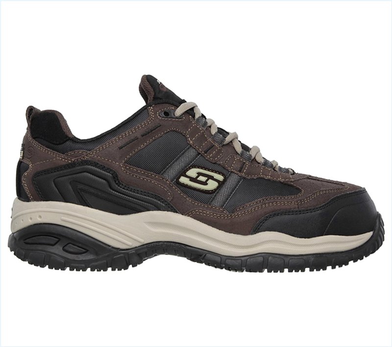  Men Work: Relaxed Fit - Soft Stride - Grinnell Comp Brown/Black