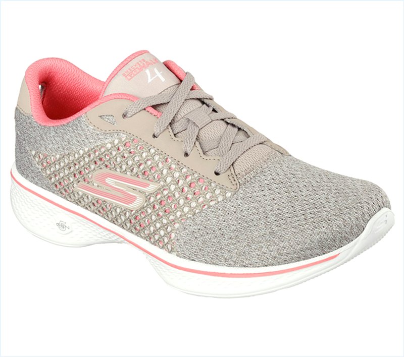  Women GOwalk 4 - Exceed Taupe/Silver