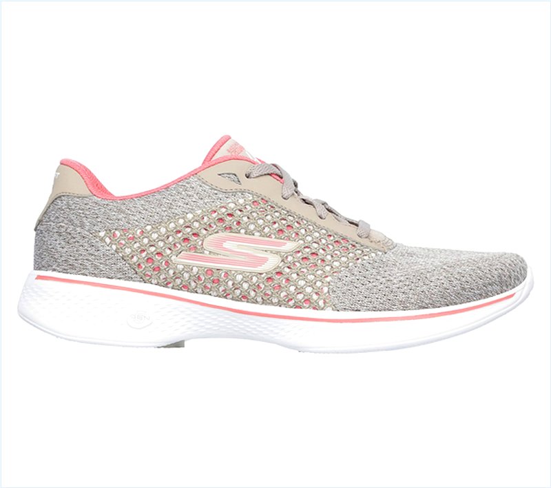  Women GOwalk 4 - Exceed Taupe/Silver