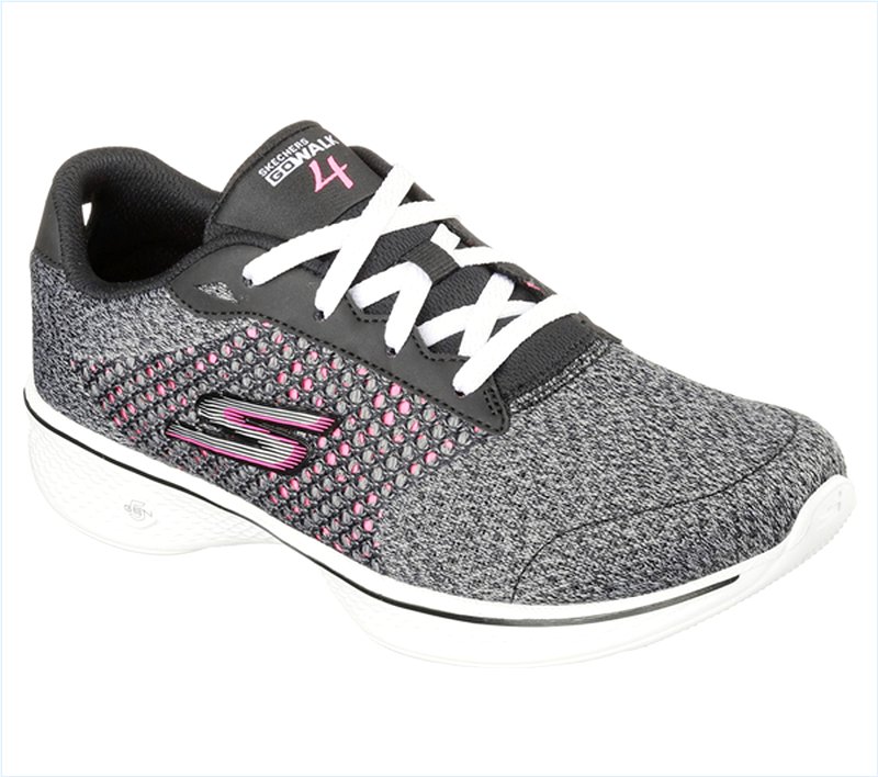  Women GOwalk 4 - Exceed Black/Hot Pink